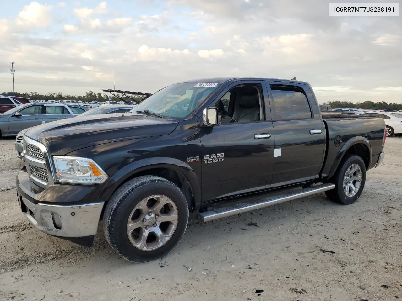 2018 Ram 1500 Laramie VIN: 1C6RR7NT7JS238191 Lot: 75101114