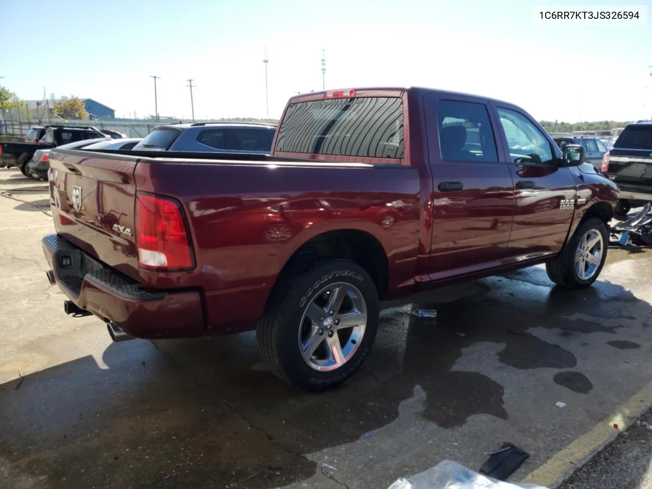 2018 Ram 1500 St VIN: 1C6RR7KT3JS326594 Lot: 75200864