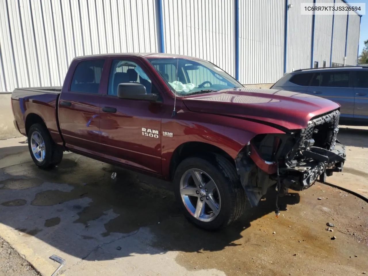 2018 Ram 1500 St VIN: 1C6RR7KT3JS326594 Lot: 75200864