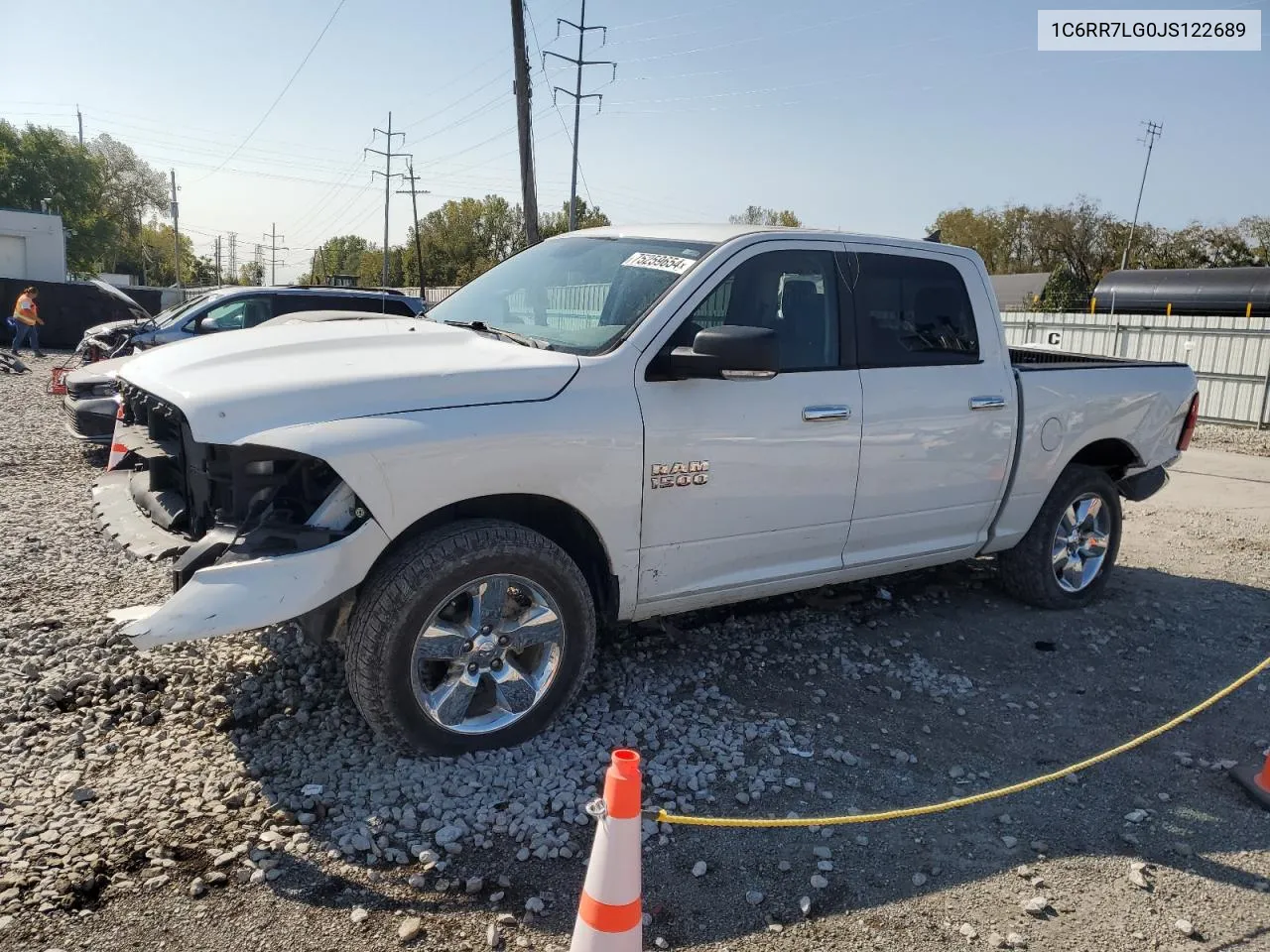 2018 Ram 1500 Slt VIN: 1C6RR7LG0JS122689 Lot: 75259654