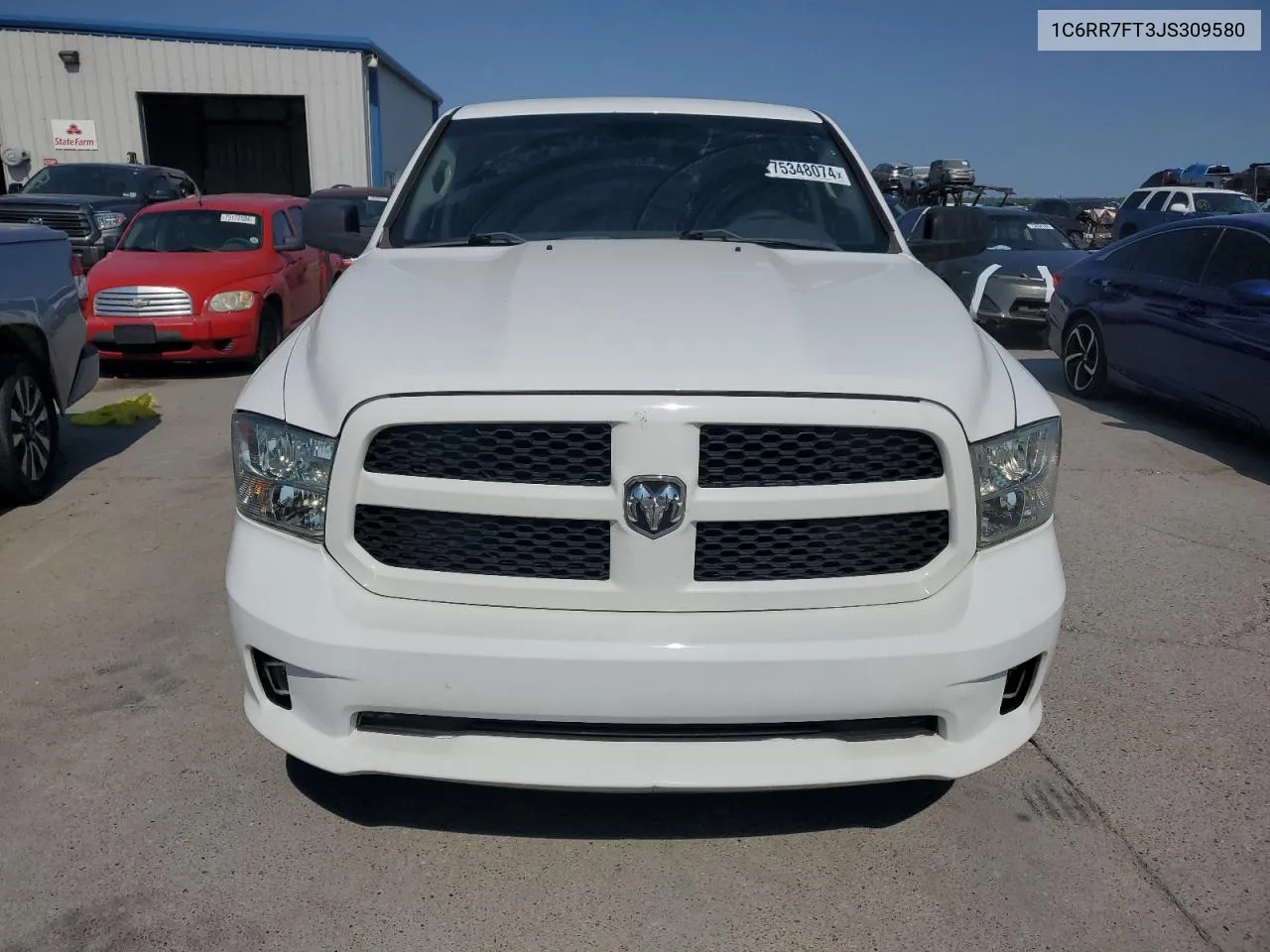 2018 Ram 1500 St VIN: 1C6RR7FT3JS309580 Lot: 75348074