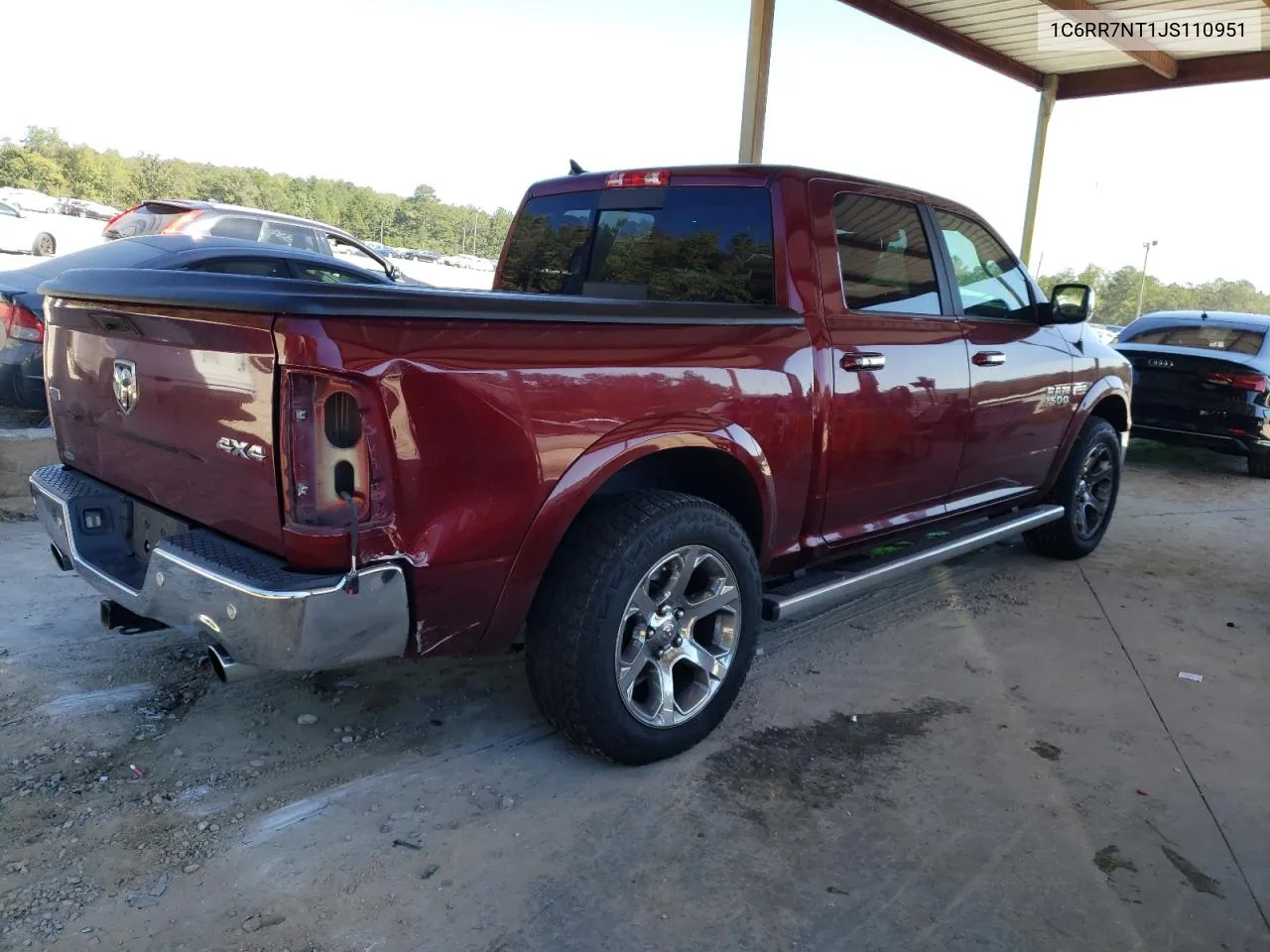 2018 Ram 1500 Laramie VIN: 1C6RR7NT1JS110951 Lot: 75720114