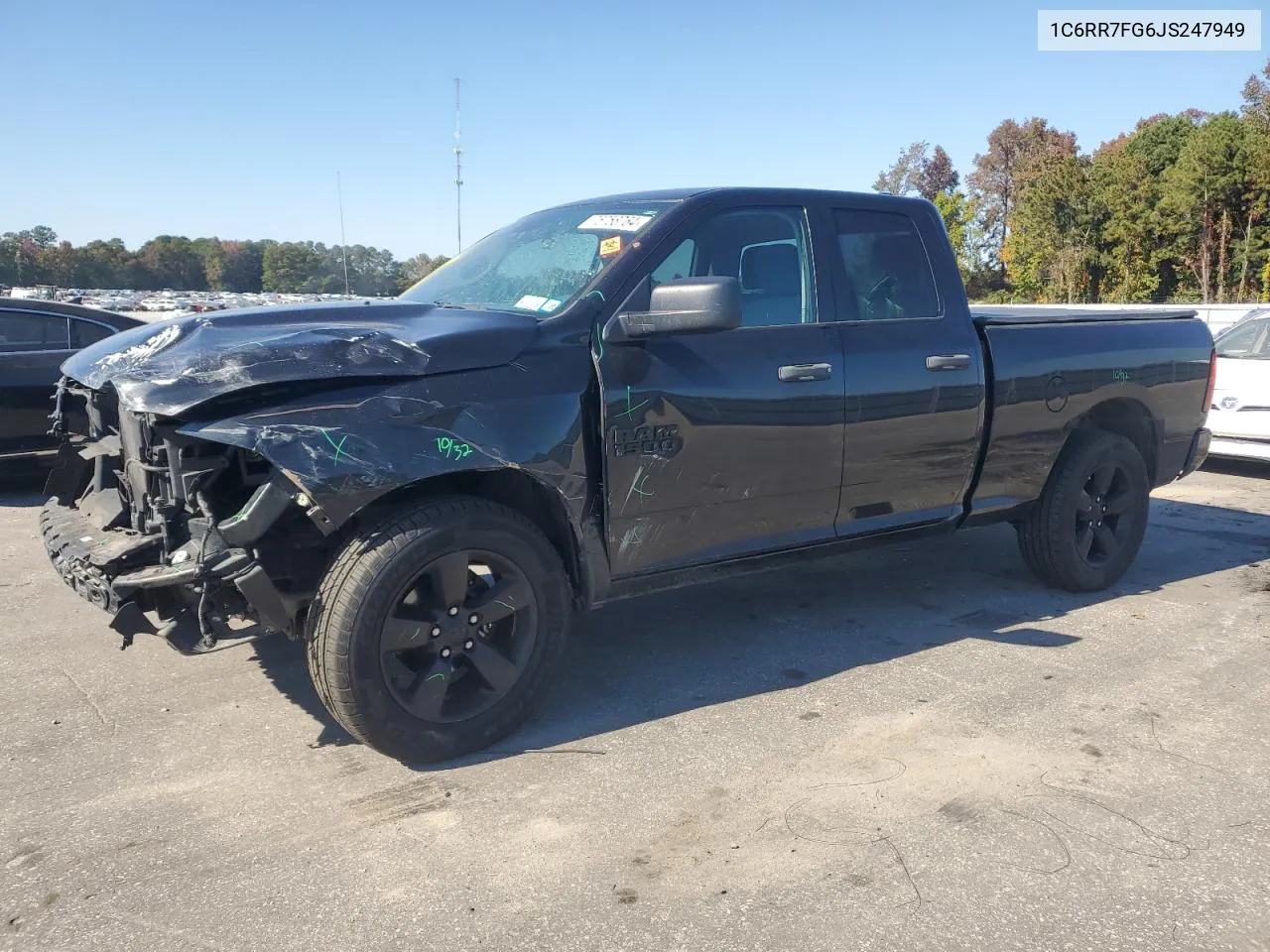 2018 Ram 1500 St VIN: 1C6RR7FG6JS247949 Lot: 75758764