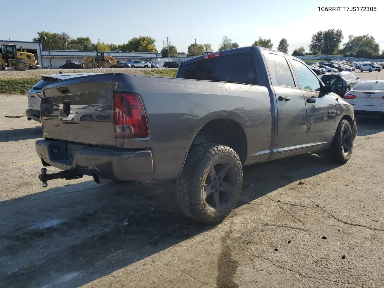 2018 Ram 1500 St VIN: 1C6RR7FT7JS172305 Lot: 75839484