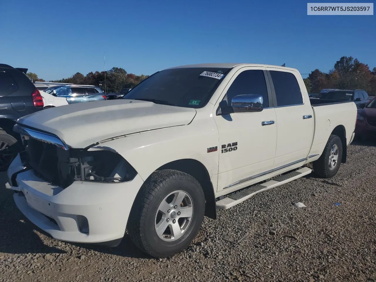 2018 Ram 1500 Longhorn VIN: 1C6RR7WT5JS203597 Lot: 76082734