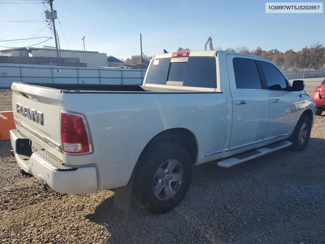 2018 Ram 1500 Longhorn VIN: 1C6RR7WT5JS203597 Lot: 76082734