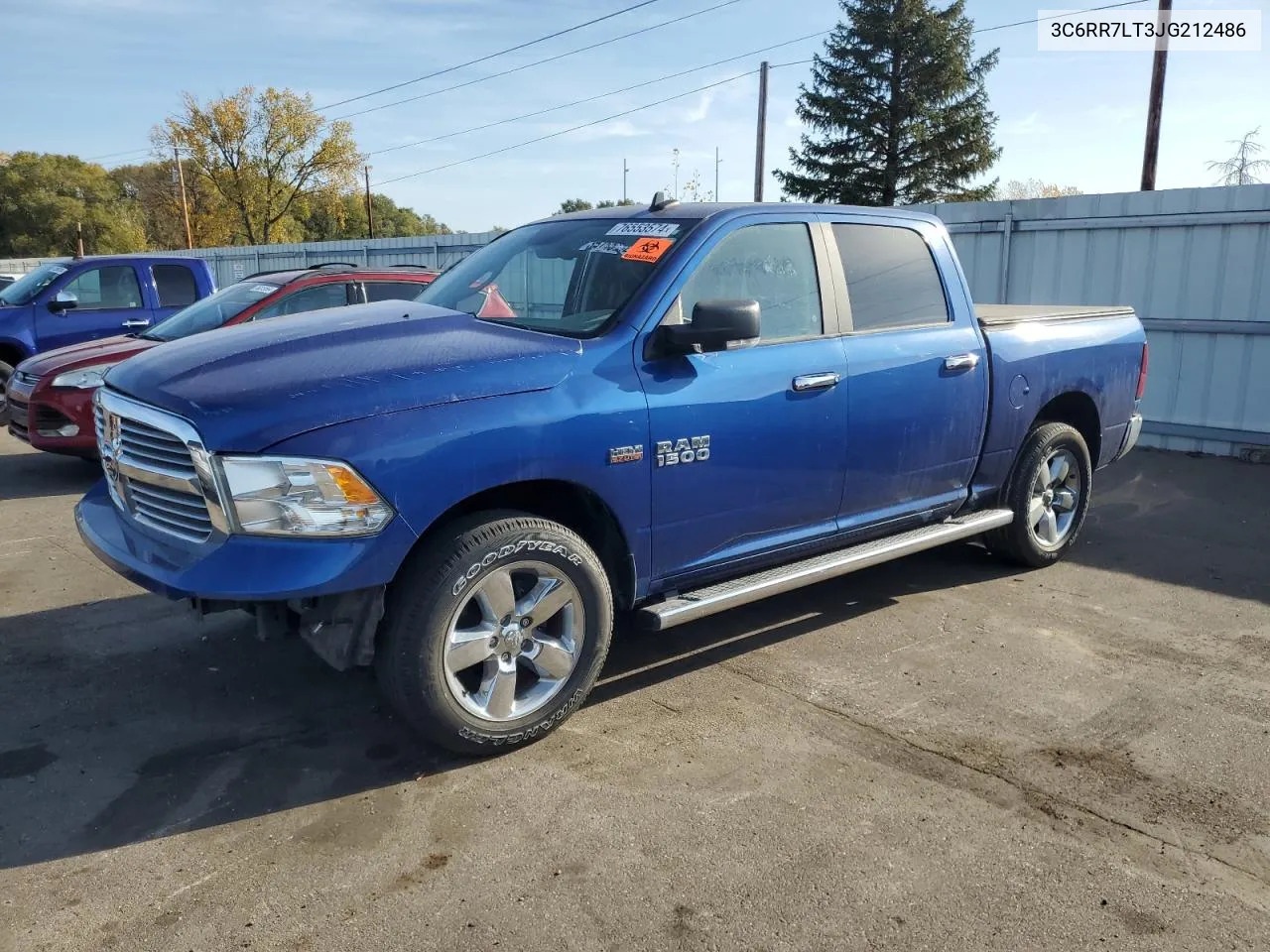 2018 Ram 1500 Slt VIN: 3C6RR7LT3JG212486 Lot: 76553574