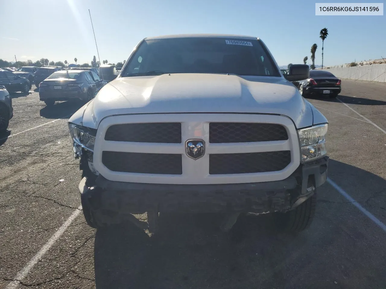 2018 Ram 1500 St VIN: 1C6RR6KG6JS141596 Lot: 76945554