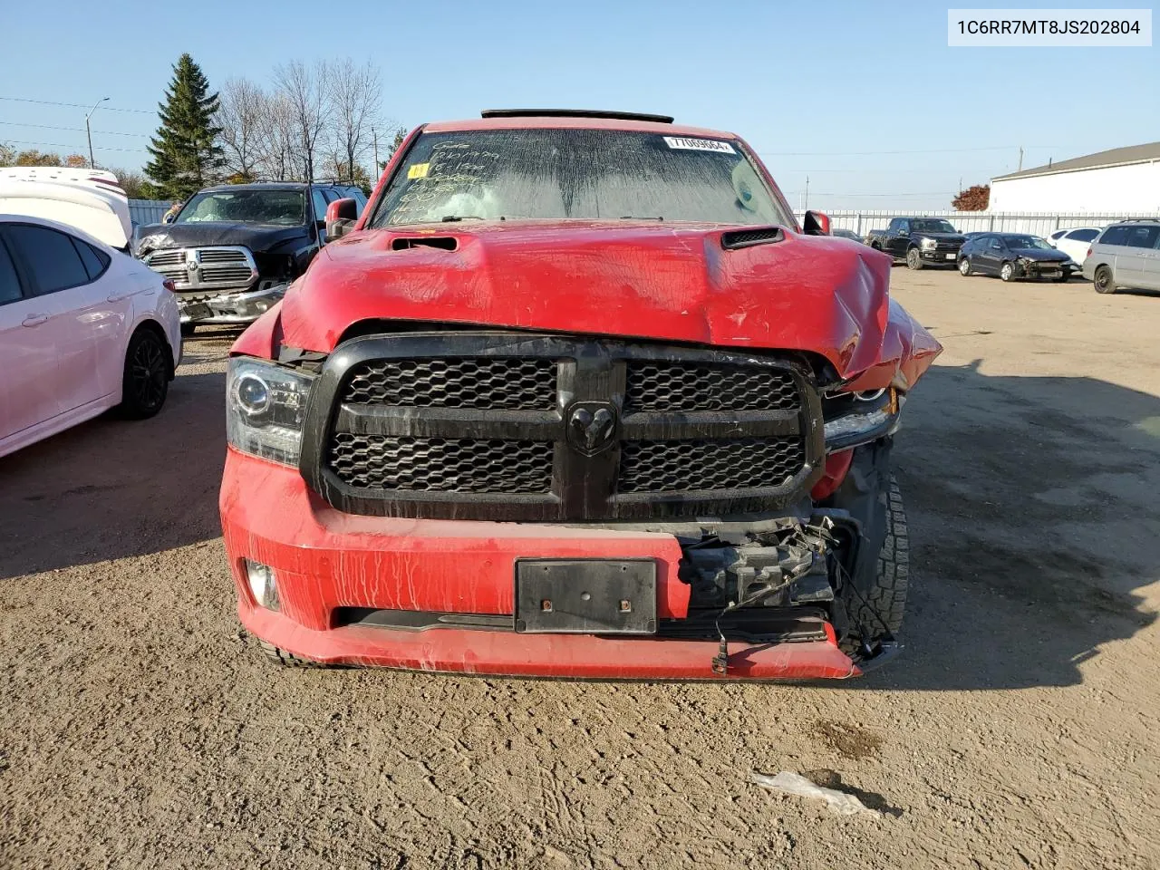 2018 Ram 1500 Sport VIN: 1C6RR7MT8JS202804 Lot: 77069664