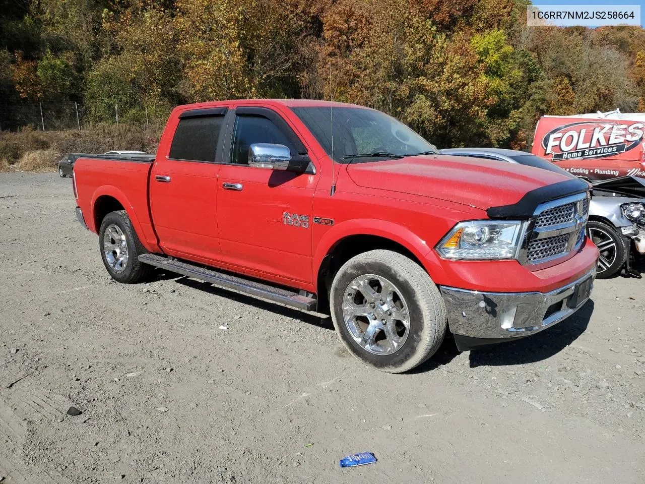 2018 Ram 1500 Laramie VIN: 1C6RR7NM2JS258664 Lot: 77381614