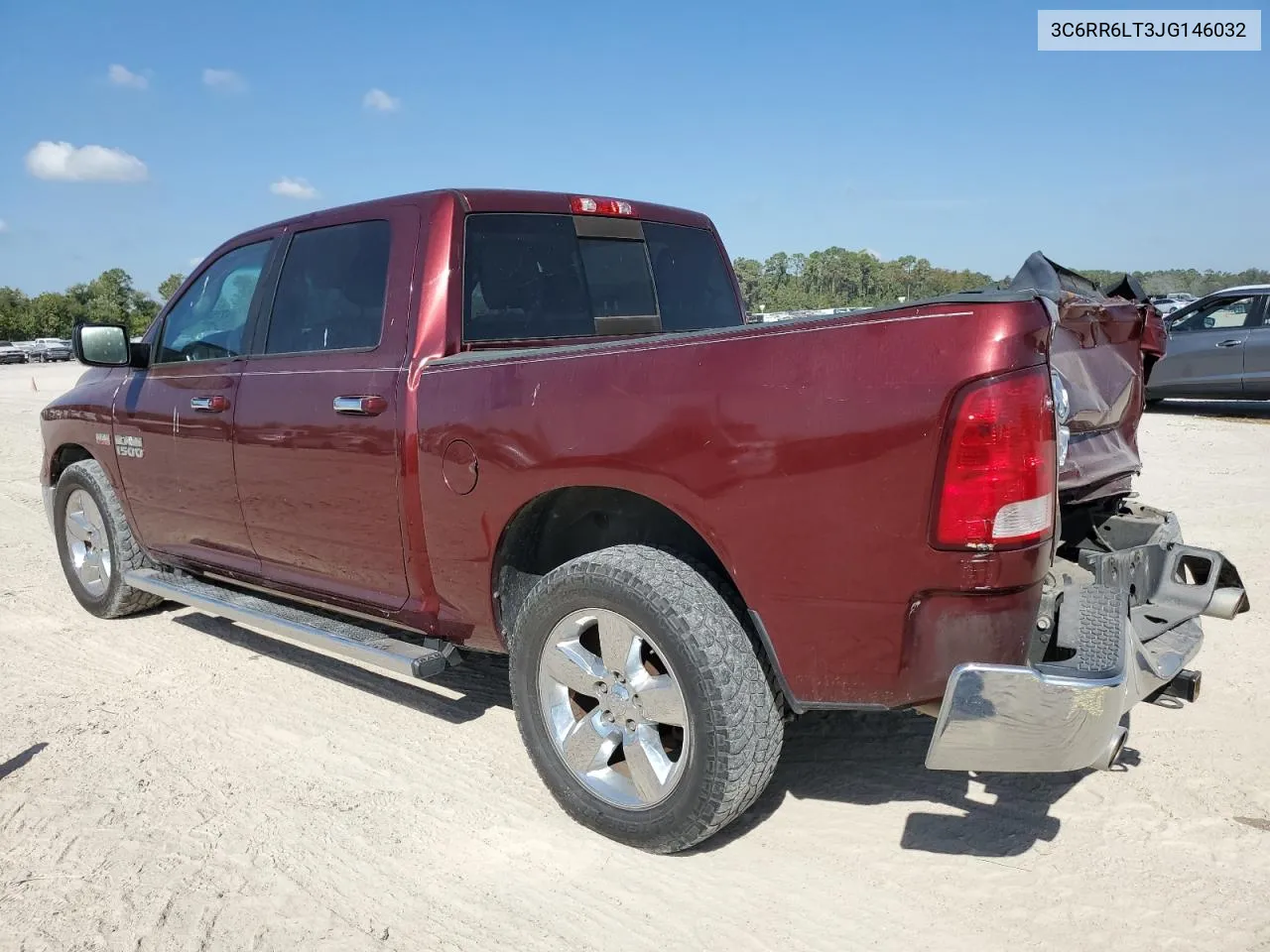 2018 Ram 1500 Slt VIN: 3C6RR6LT3JG146032 Lot: 77565274