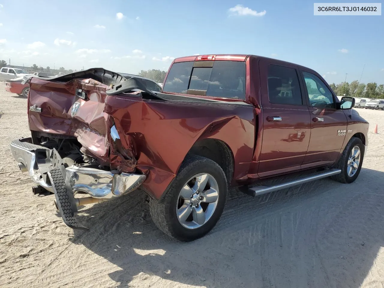 2018 Ram 1500 Slt VIN: 3C6RR6LT3JG146032 Lot: 77565274