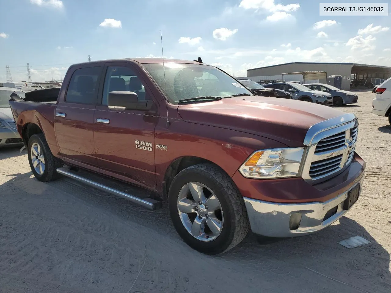 2018 Ram 1500 Slt VIN: 3C6RR6LT3JG146032 Lot: 77565274