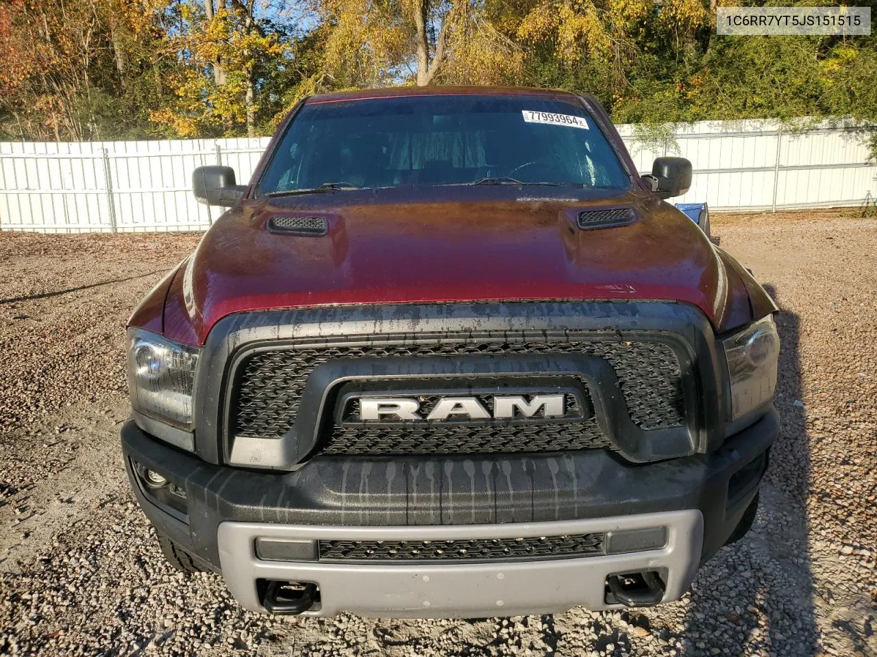 2018 Ram 1500 Rebel VIN: 1C6RR7YT5JS151515 Lot: 77993964