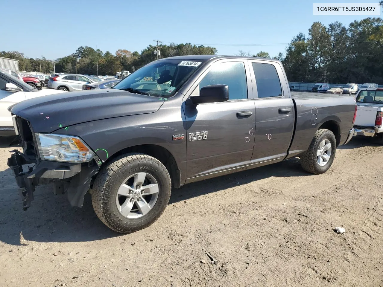 2018 Ram 1500 St VIN: 1C6RR6FT5JS305427 Lot: 78165614