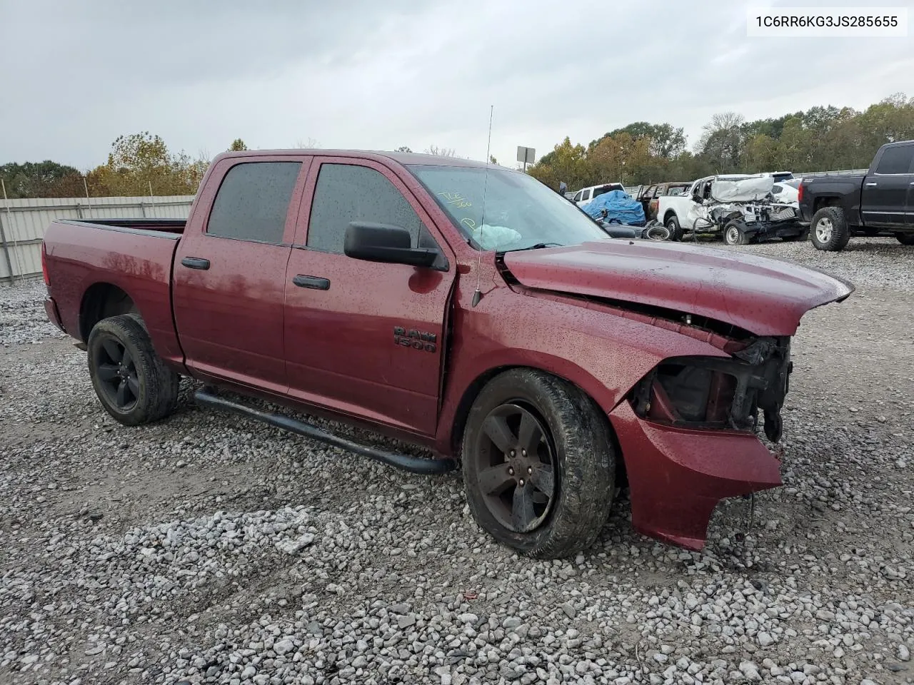 2018 Ram 1500 St VIN: 1C6RR6KG3JS285655 Lot: 79236844