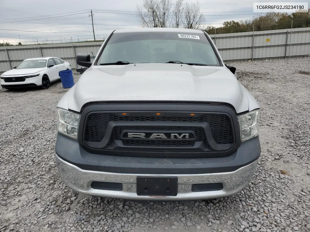 2018 Ram 1500 St VIN: 1C6RR6FG2JS234190 Lot: 80222184