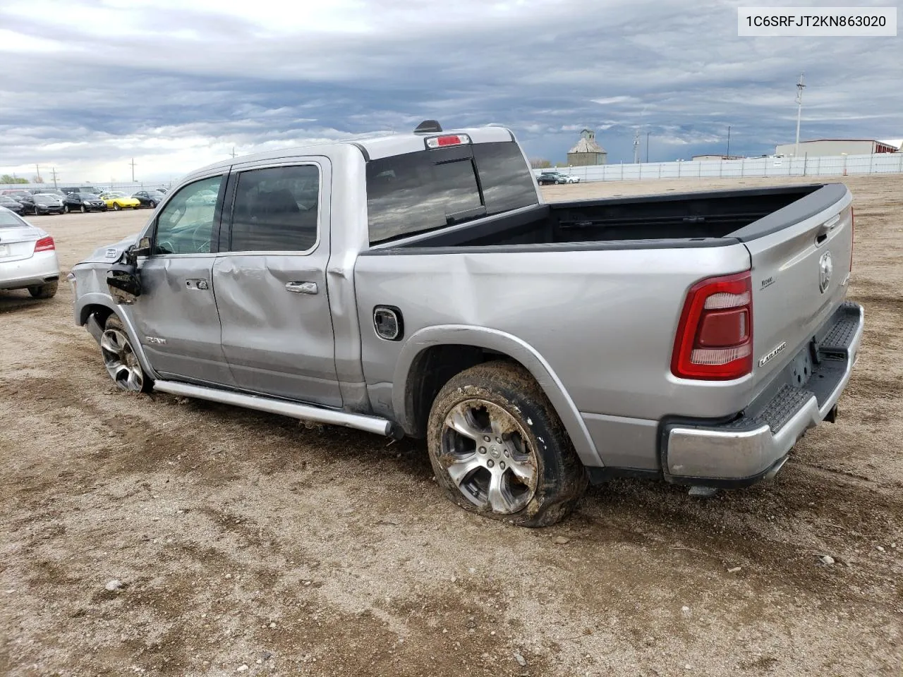 2019 Ram 1500 Laramie VIN: 1C6SRFJT2KN863020 Lot: 51795054