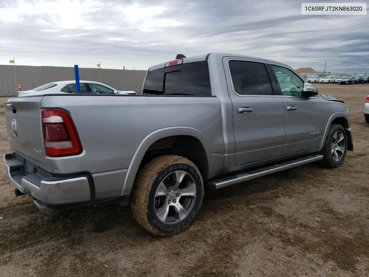 2019 Ram 1500 Laramie VIN: 1C6SRFJT2KN863020 Lot: 51795054