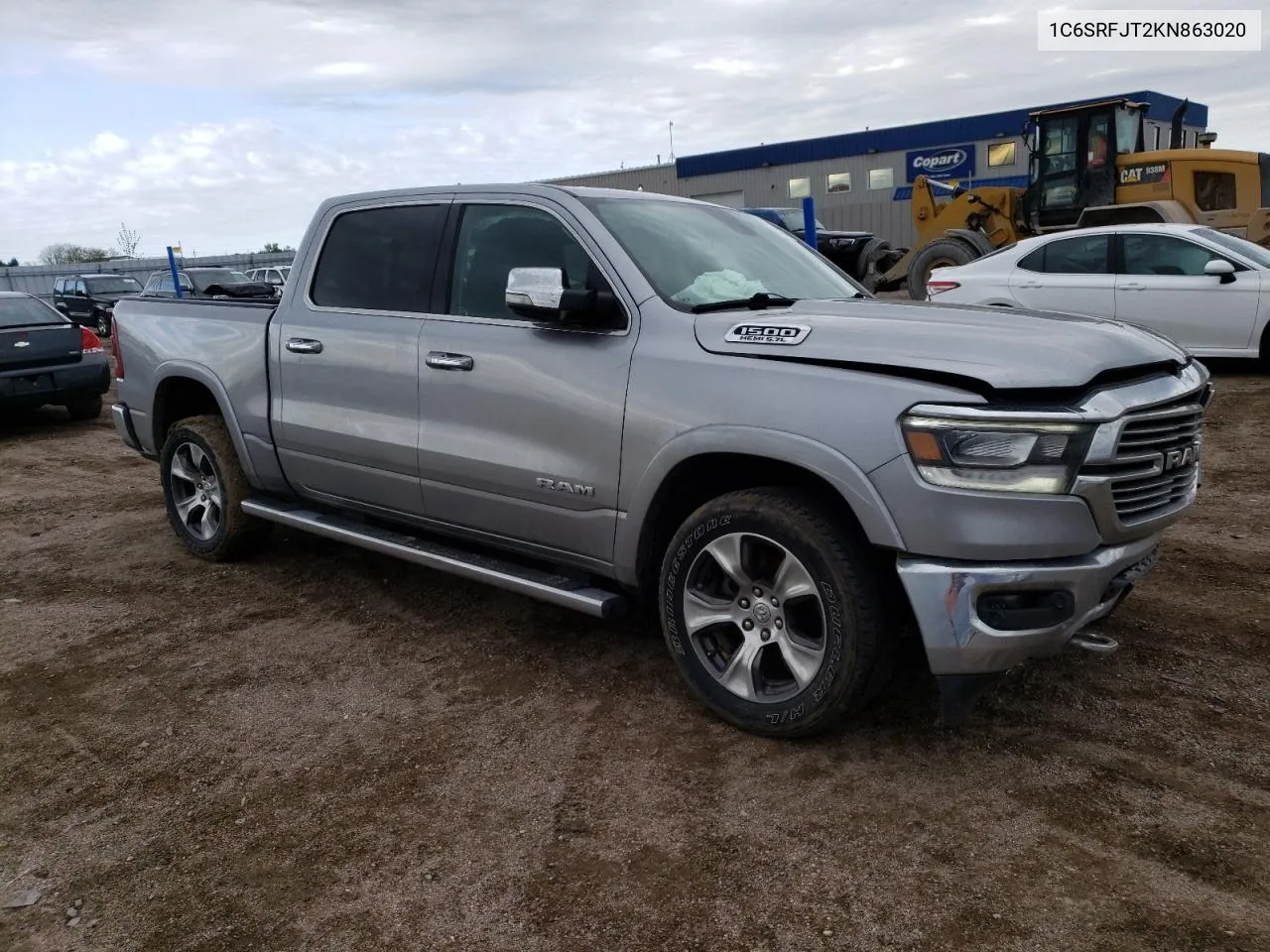 2019 Ram 1500 Laramie VIN: 1C6SRFJT2KN863020 Lot: 51795054