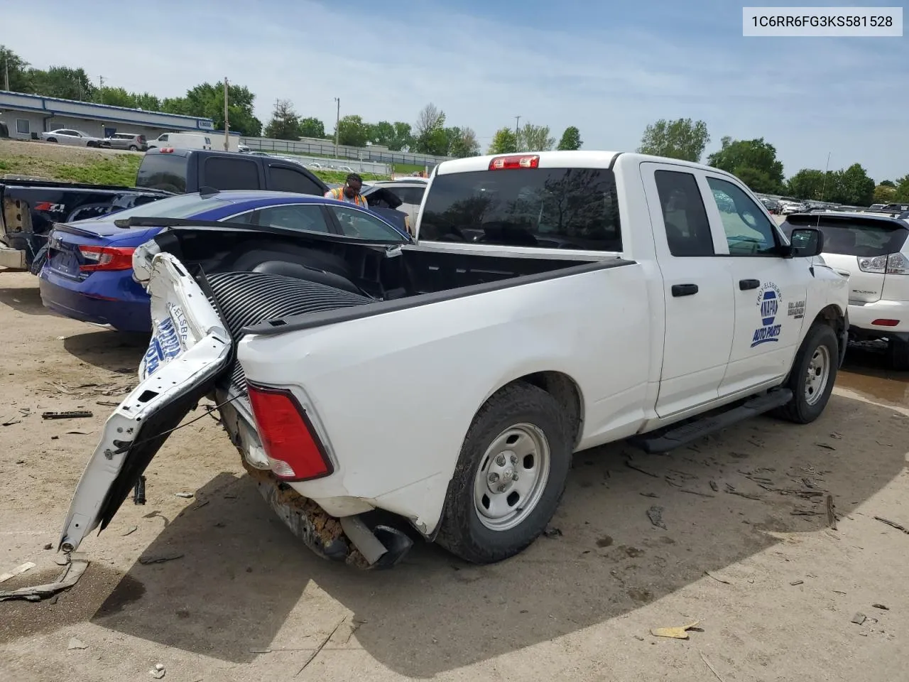 2019 Ram 1500 Classic Tradesman VIN: 1C6RR6FG3KS581528 Lot: 53384674