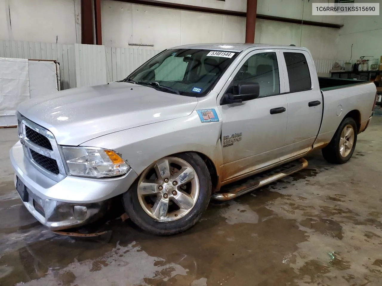 2019 Ram 1500 Classic Tradesman VIN: 1C6RR6FG1KS515690 Lot: 53481544