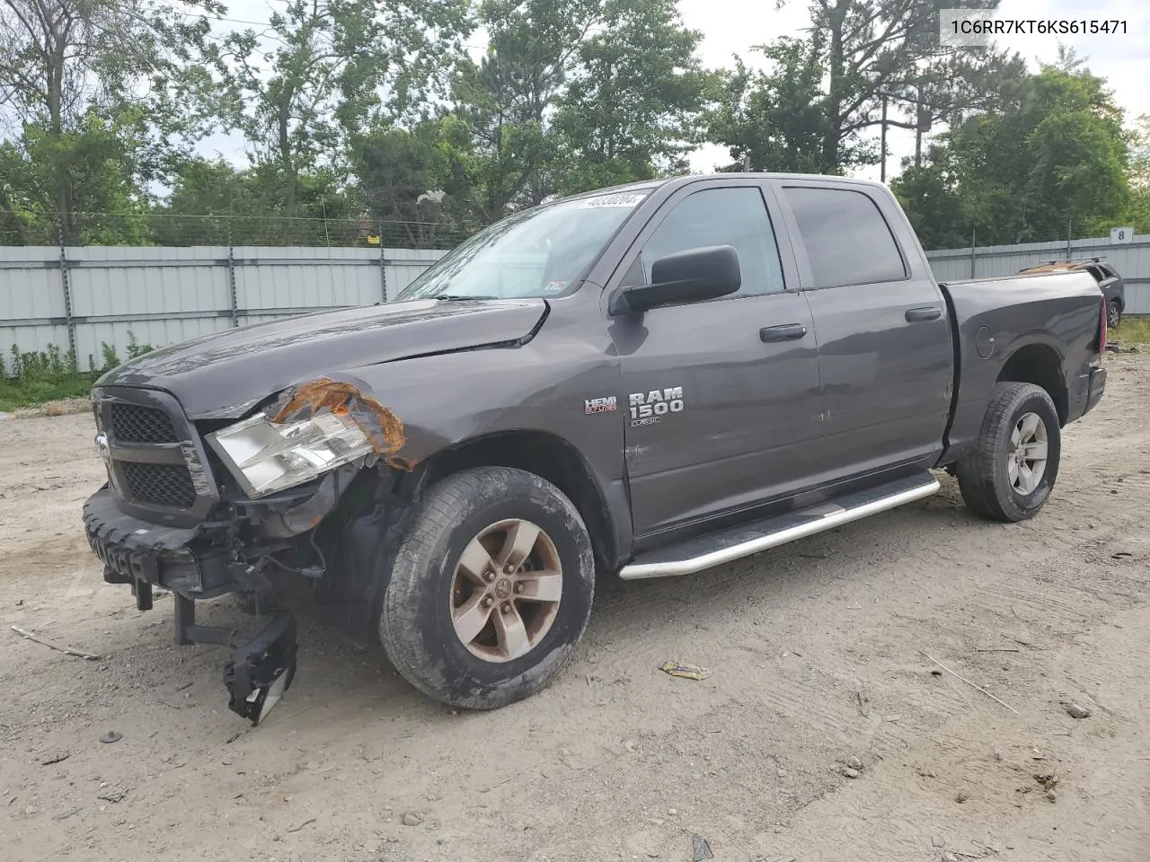 2019 Ram 1500 Classic Tradesman VIN: 1C6RR7KT6KS615471 Lot: 53805464