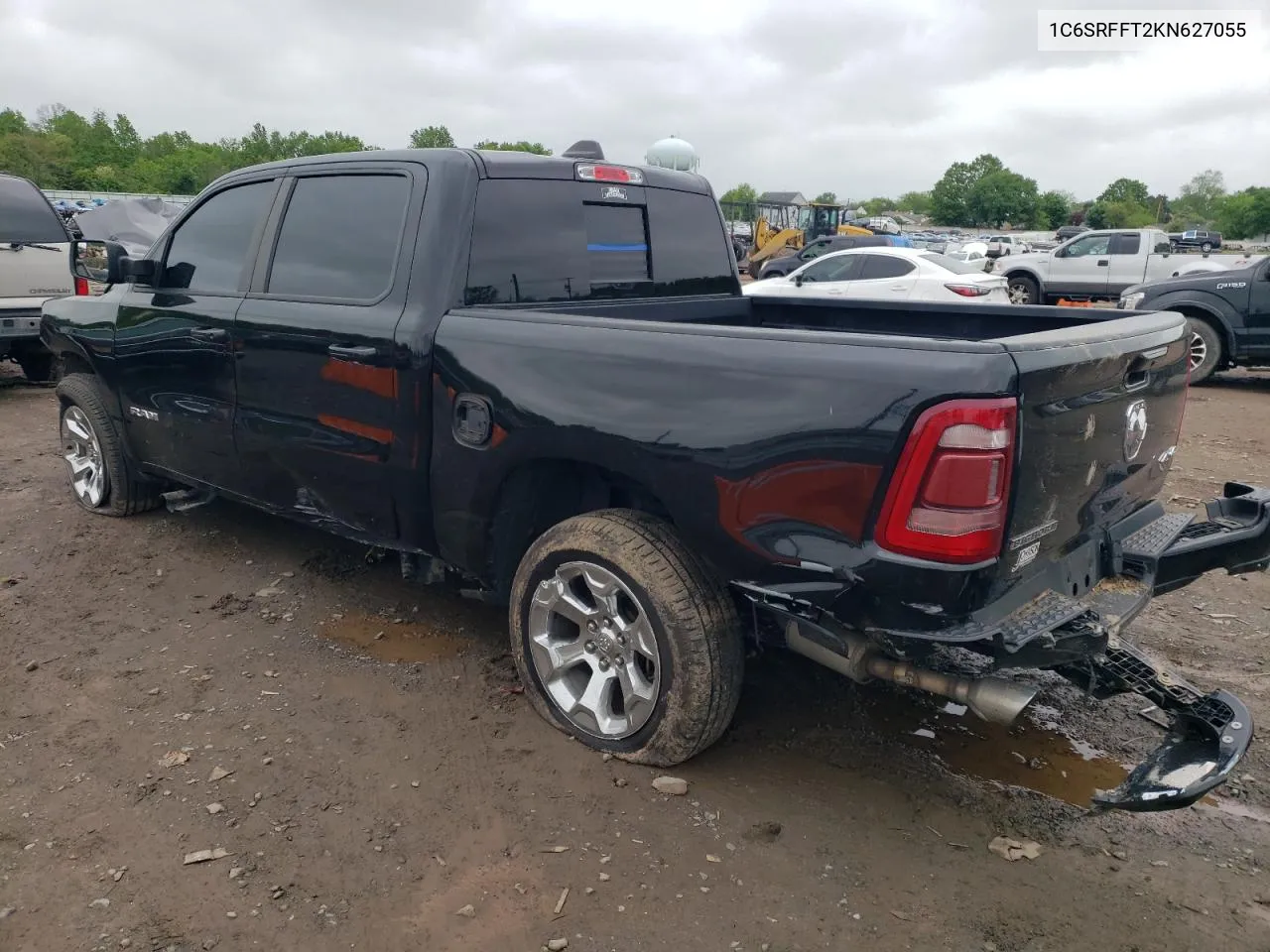 2019 Ram 1500 Big Horn/Lone Star VIN: 1C6SRFFT2KN627055 Lot: 54887184