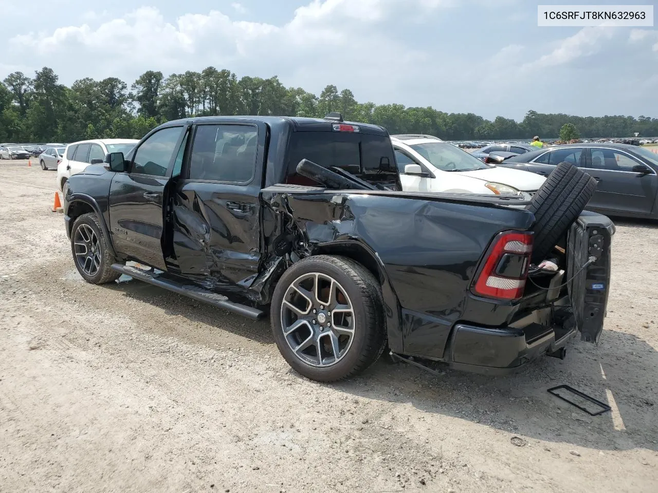 2019 Ram 1500 Laramie VIN: 1C6SRFJT8KN632963 Lot: 54989454