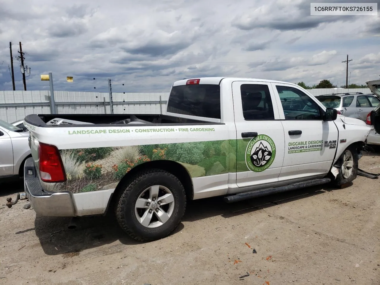 2019 Ram 1500 Classic Tradesman VIN: 1C6RR7FT0KS726155 Lot: 55795054