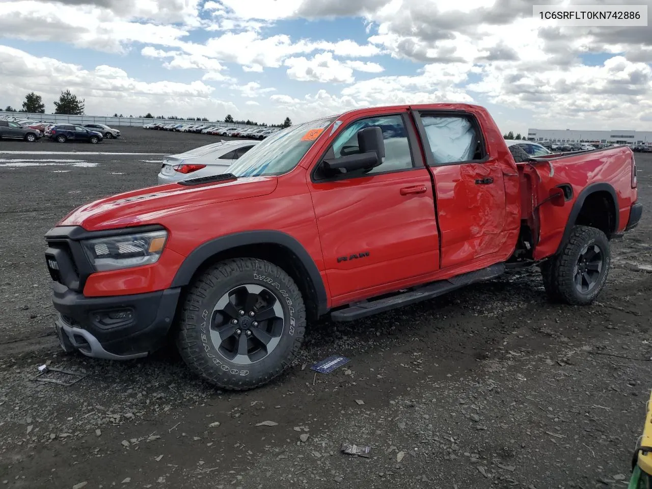 2019 Ram 1500 Rebel VIN: 1C6SRFLT0KN742886 Lot: 56854824