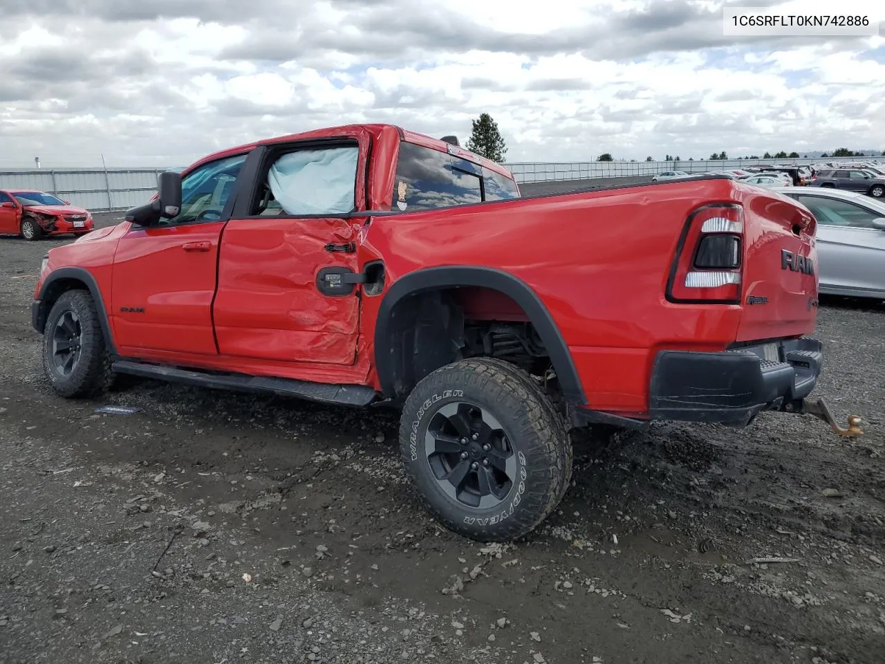 2019 Ram 1500 Rebel VIN: 1C6SRFLT0KN742886 Lot: 56854824