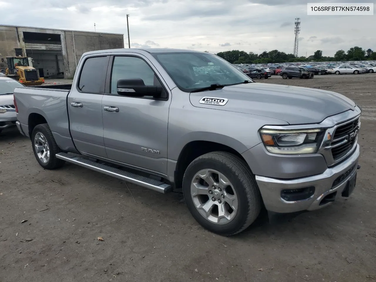 2019 Ram 1500 Big Horn/Lone Star VIN: 1C6SRFBT7KN574598 Lot: 57277444