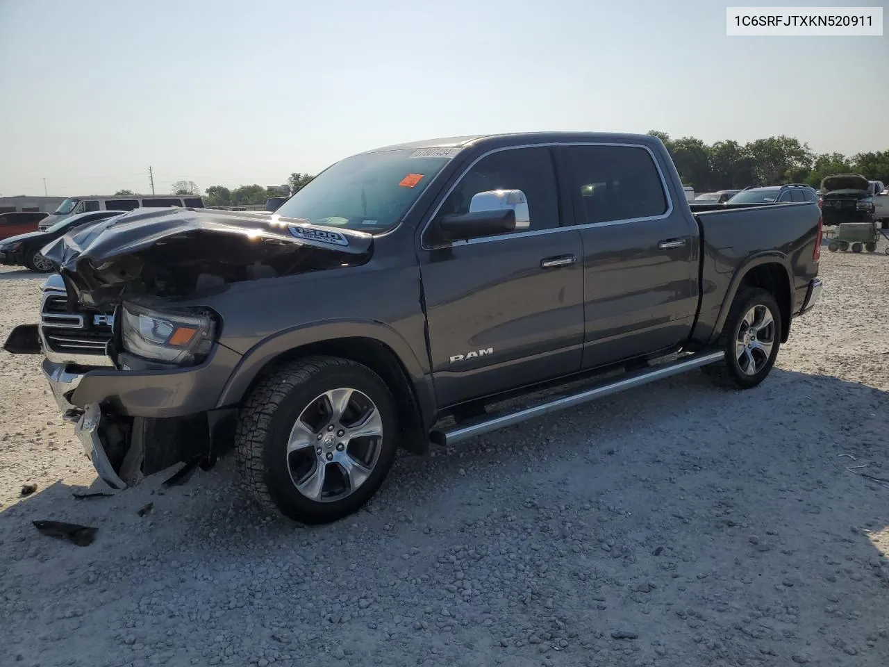 2019 Ram 1500 Laramie VIN: 1C6SRFJTXKN520911 Lot: 57807434