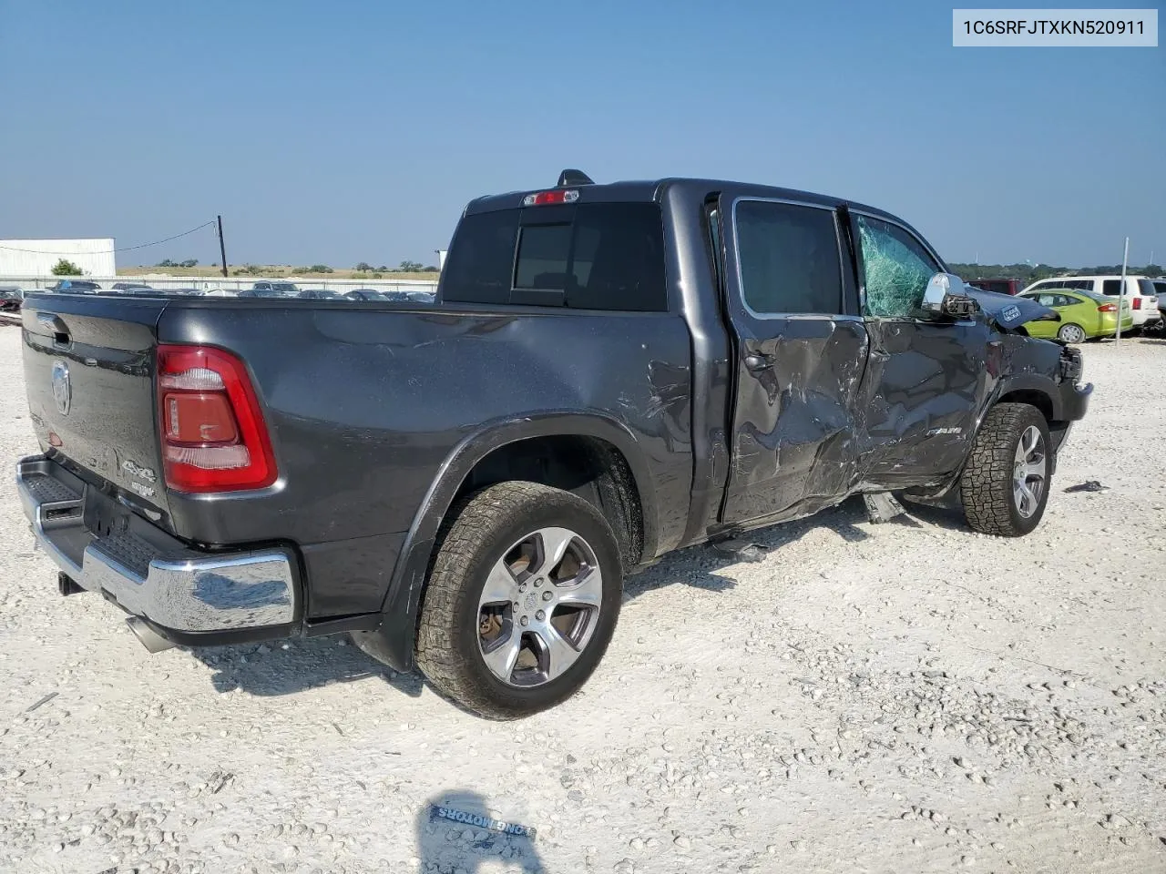 2019 Ram 1500 Laramie VIN: 1C6SRFJTXKN520911 Lot: 57807434