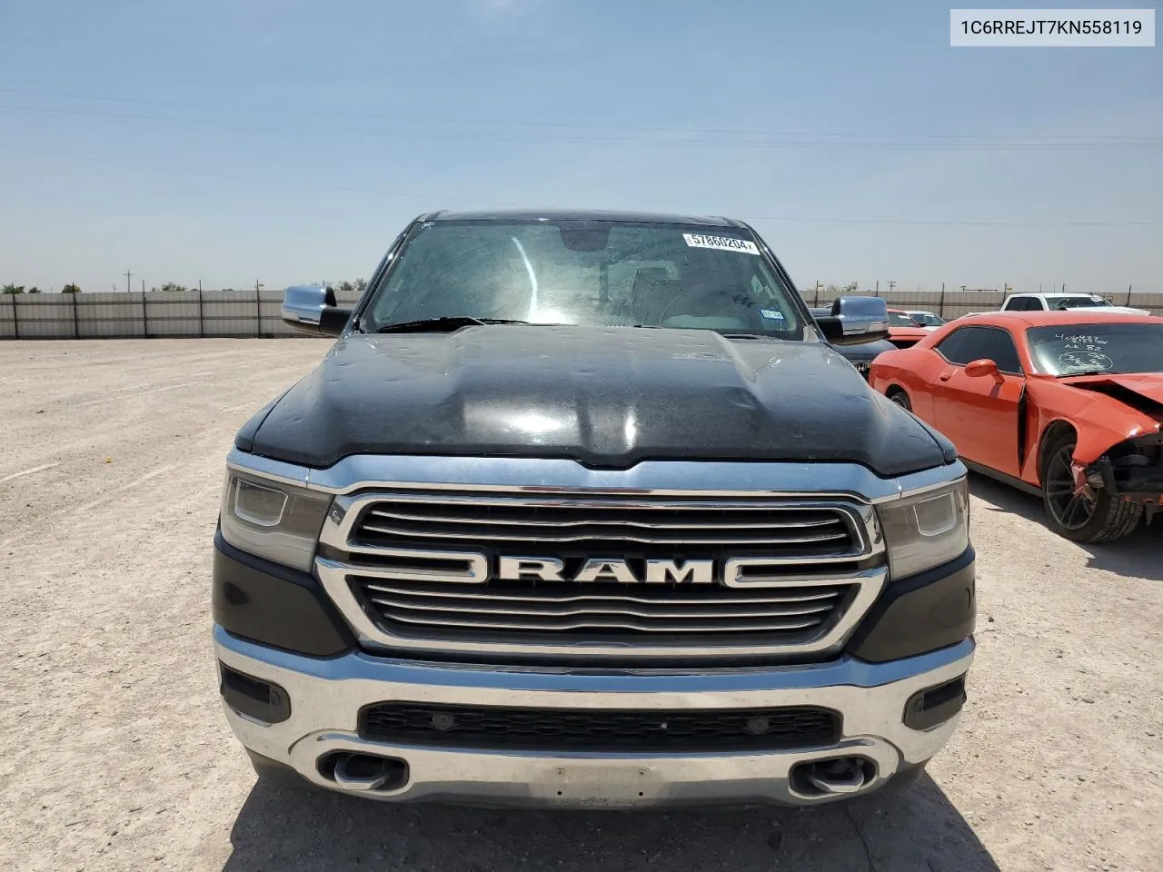 1C6RREJT7KN558119 2019 Ram 1500 Laramie