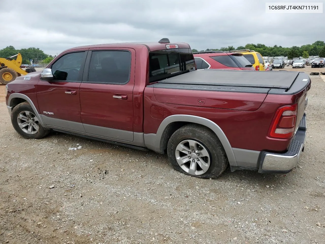 2019 Ram 1500 Laramie VIN: 1C6SRFJT4KN711191 Lot: 57945424