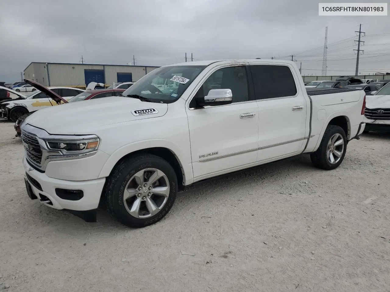 2019 Ram 1500 Limited VIN: 1C6SRFHT8KN801983 Lot: 58197254