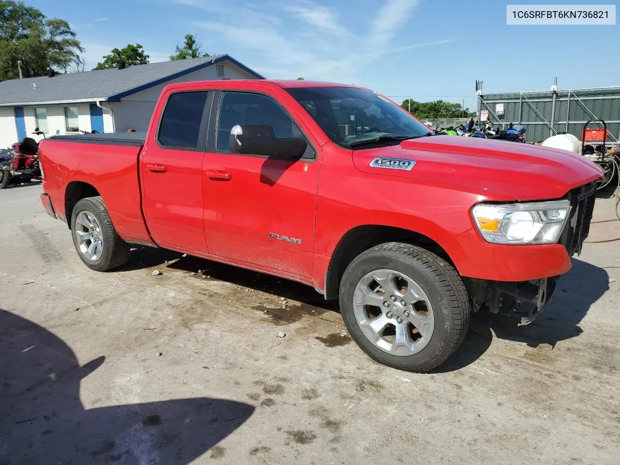 2019 Ram 1500 Big Horn/Lone Star VIN: 1C6SRFBT6KN736821 Lot: 58324964