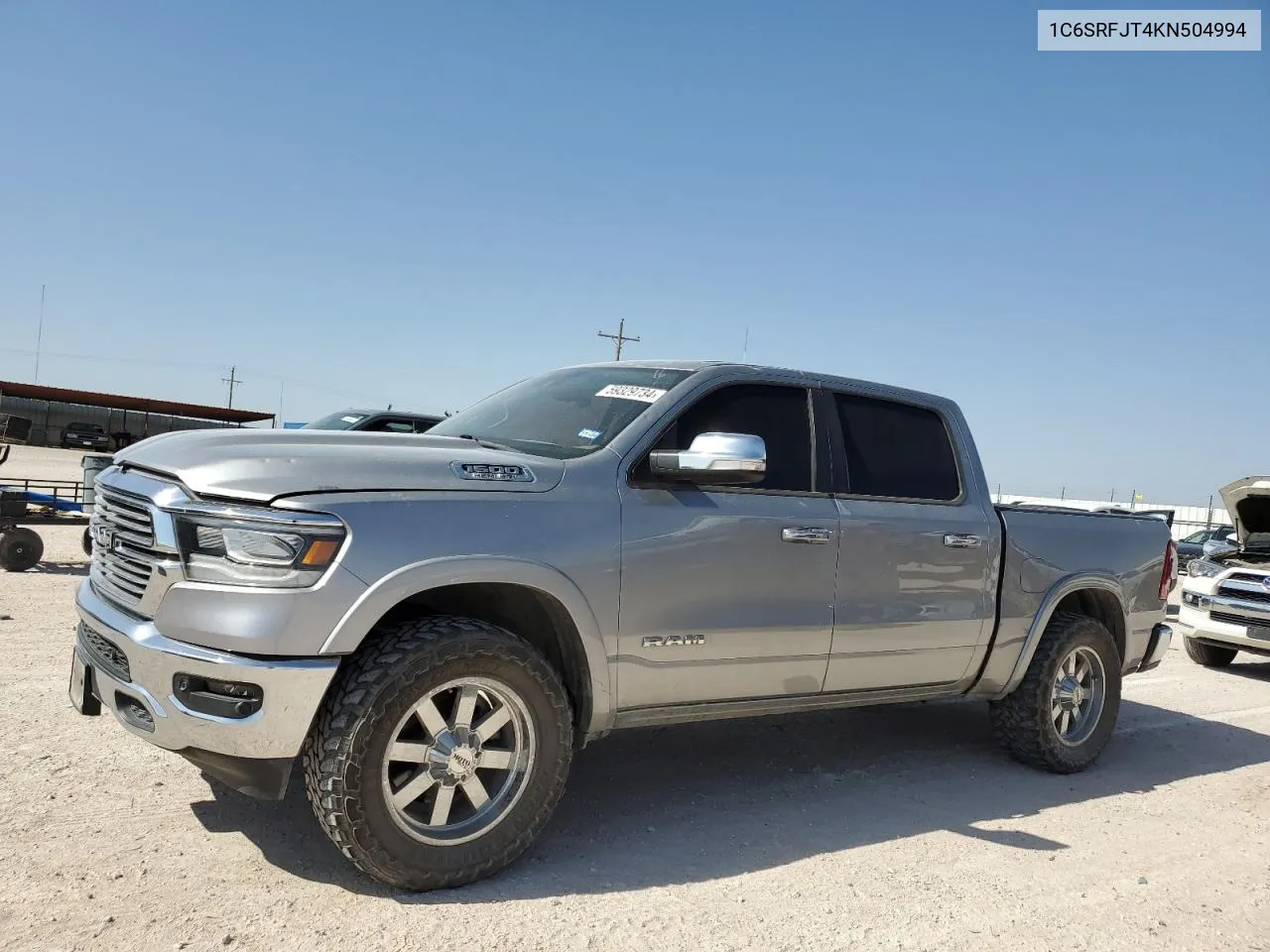 2019 Ram 1500 Laramie VIN: 1C6SRFJT4KN504994 Lot: 59329734