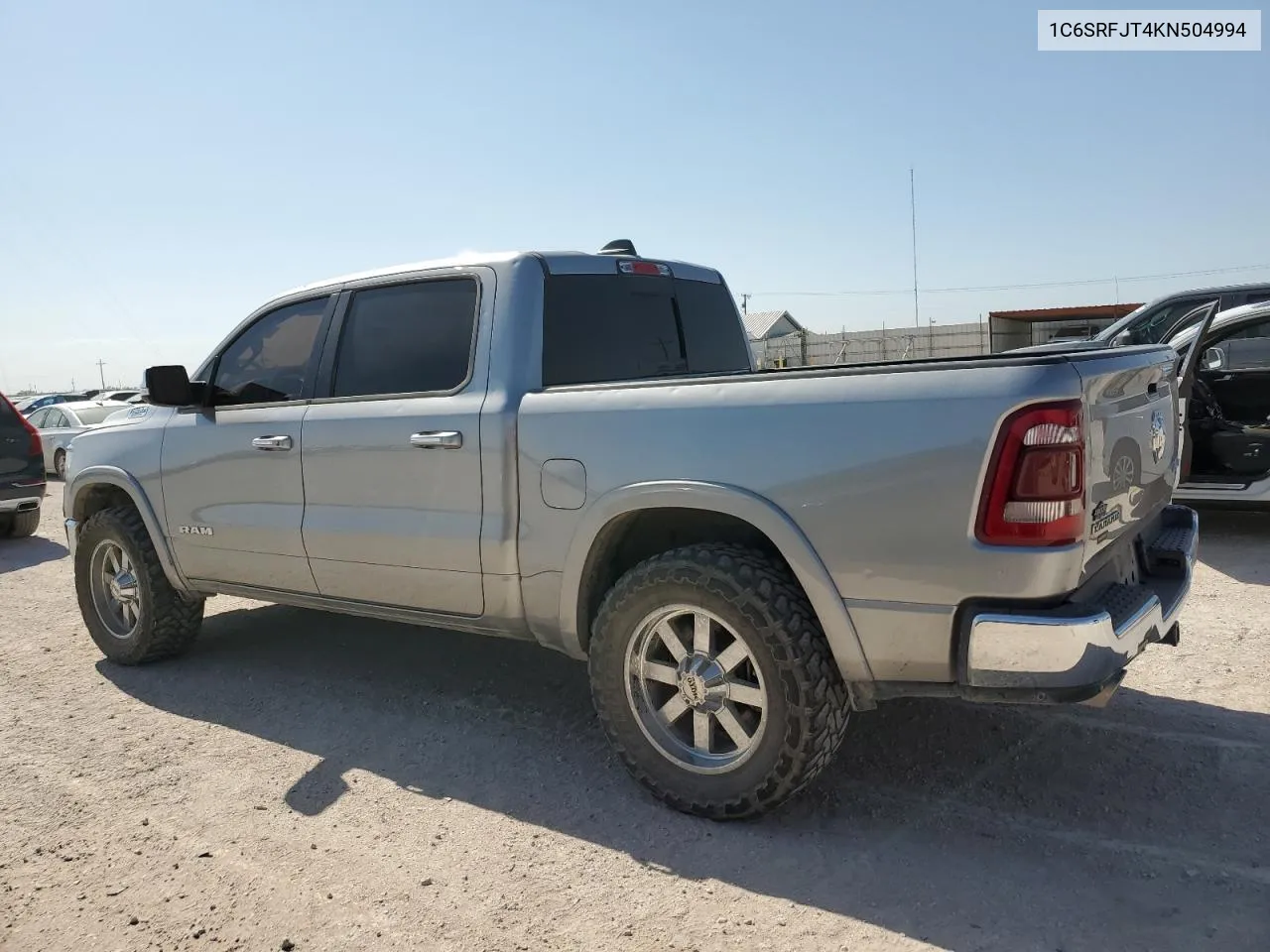 2019 Ram 1500 Laramie VIN: 1C6SRFJT4KN504994 Lot: 59329734