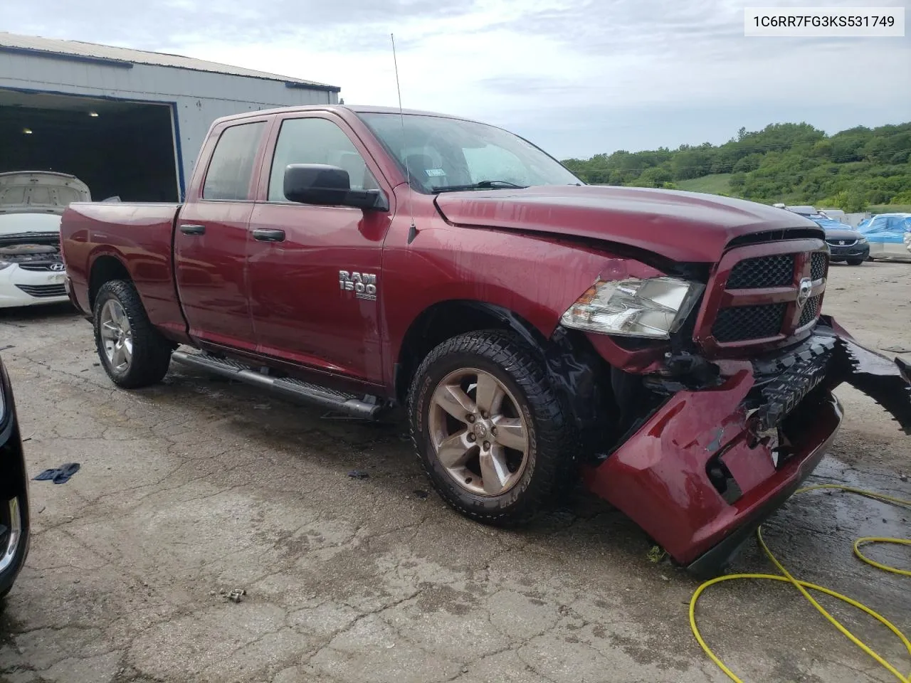 2019 Ram 1500 Classic Tradesman VIN: 1C6RR7FG3KS531749 Lot: 60326594