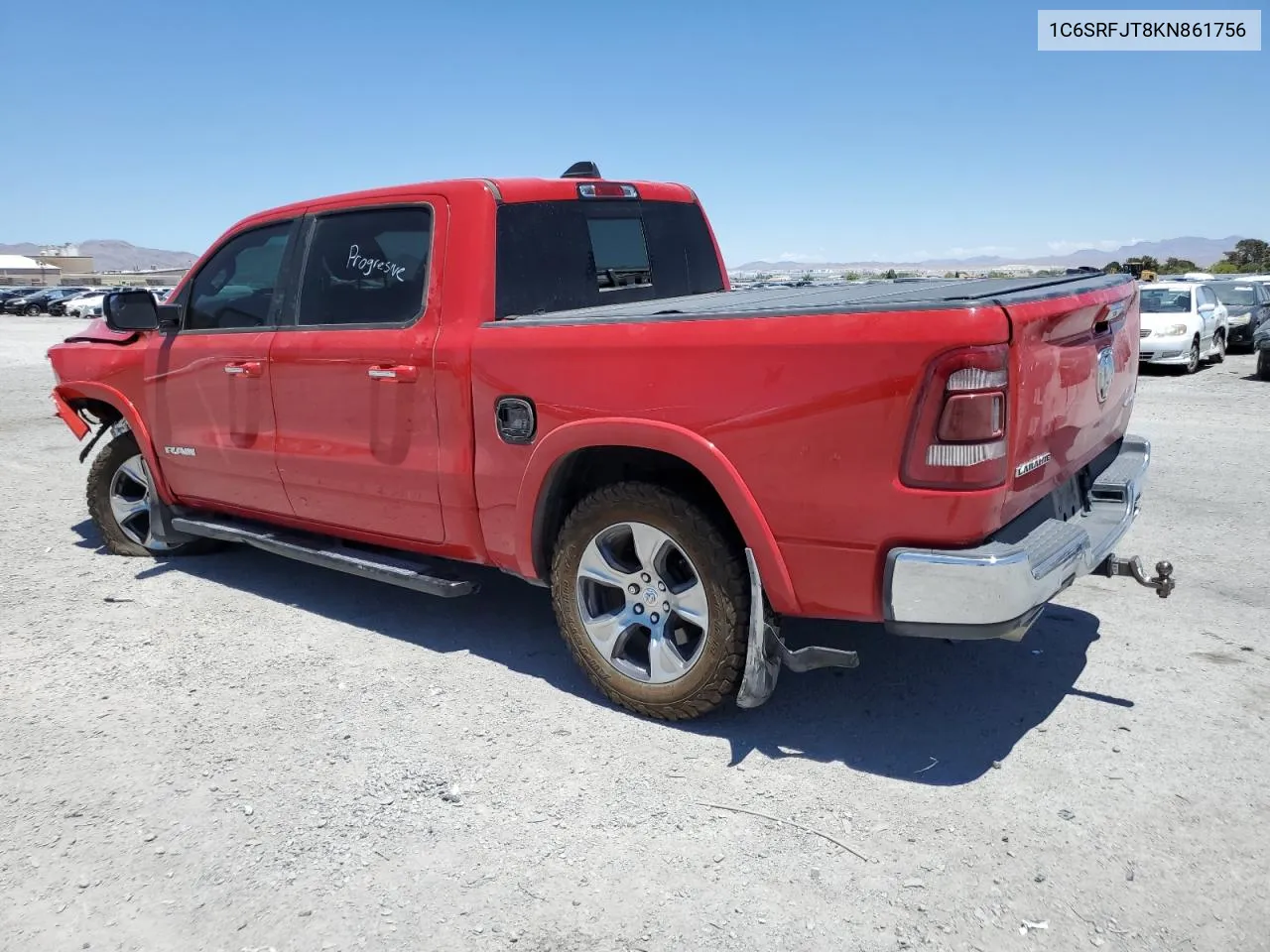 2019 Ram 1500 Laramie VIN: 1C6SRFJT8KN861756 Lot: 60352354