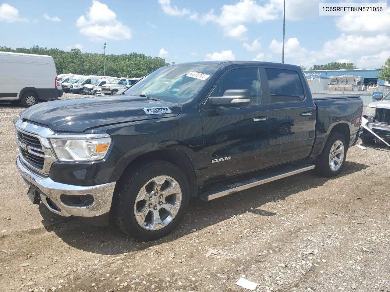 2019 Ram 1500 Big Horn/Lone Star VIN: 1C6SRFFT8KN571056 Lot: 60395264