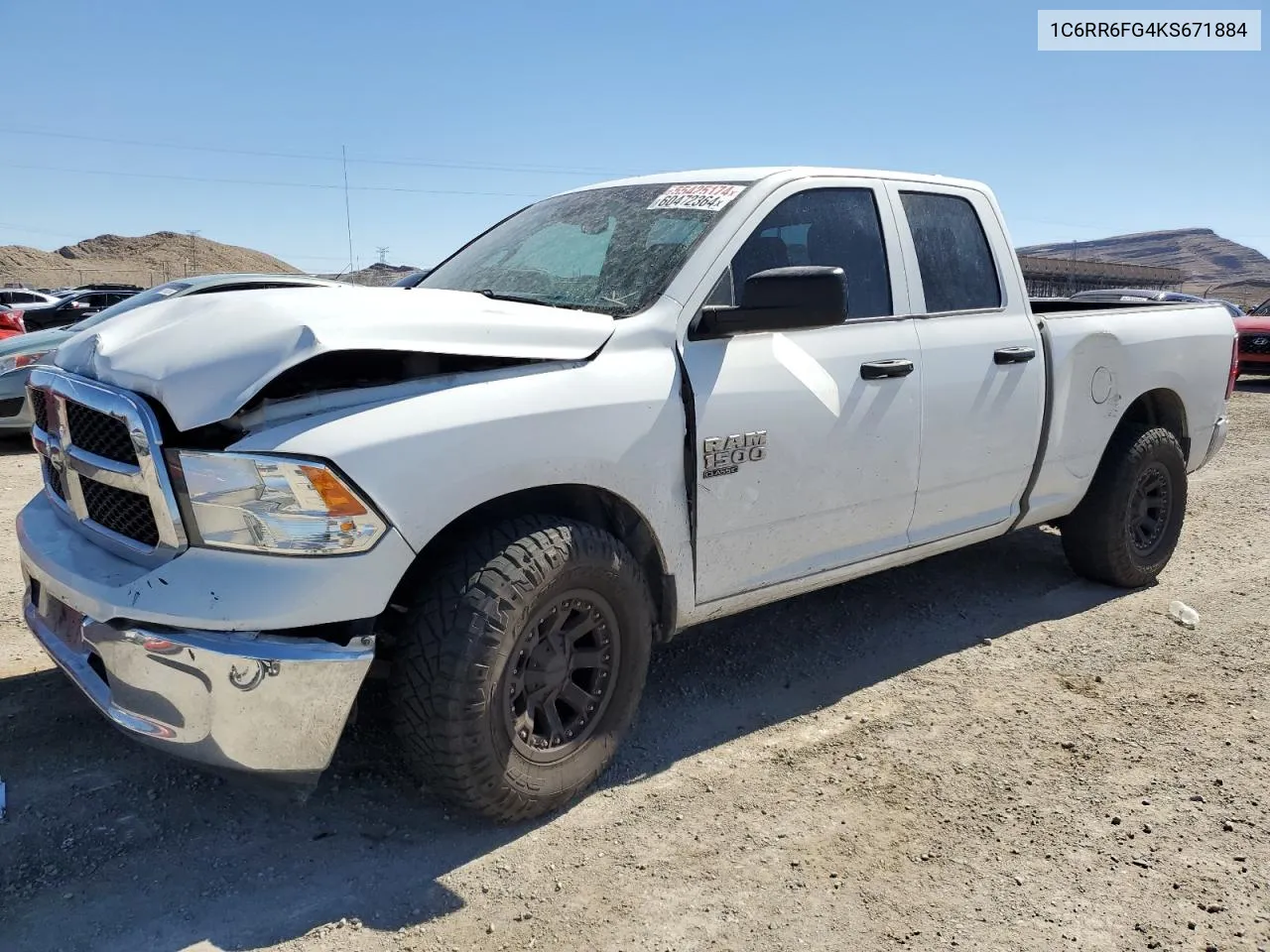 2019 Ram 1500 Classic Tradesman VIN: 1C6RR6FG4KS671884 Lot: 60472364