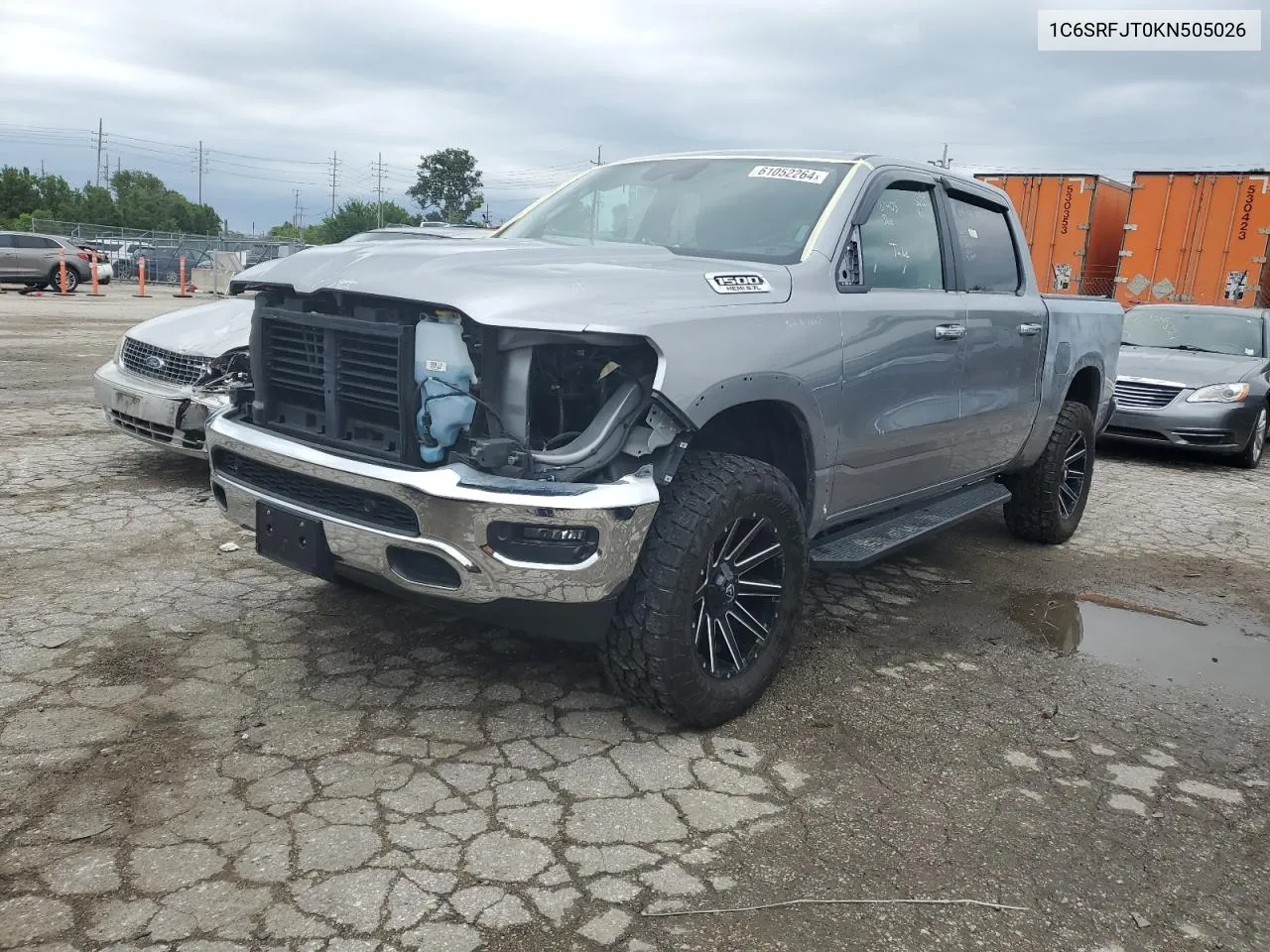 2019 Ram 1500 Laramie VIN: 1C6SRFJT0KN505026 Lot: 61052264