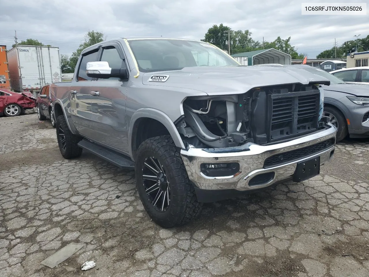 2019 Ram 1500 Laramie VIN: 1C6SRFJT0KN505026 Lot: 61052264