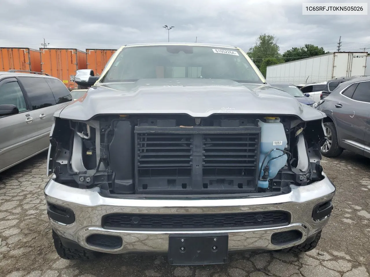 2019 Ram 1500 Laramie VIN: 1C6SRFJT0KN505026 Lot: 61052264