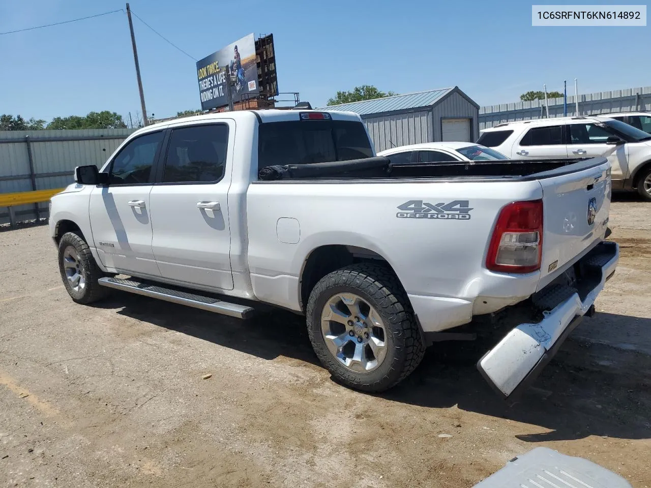 2019 Ram 1500 Tradesman VIN: 1C6SRFNT6KN614892 Lot: 61129034