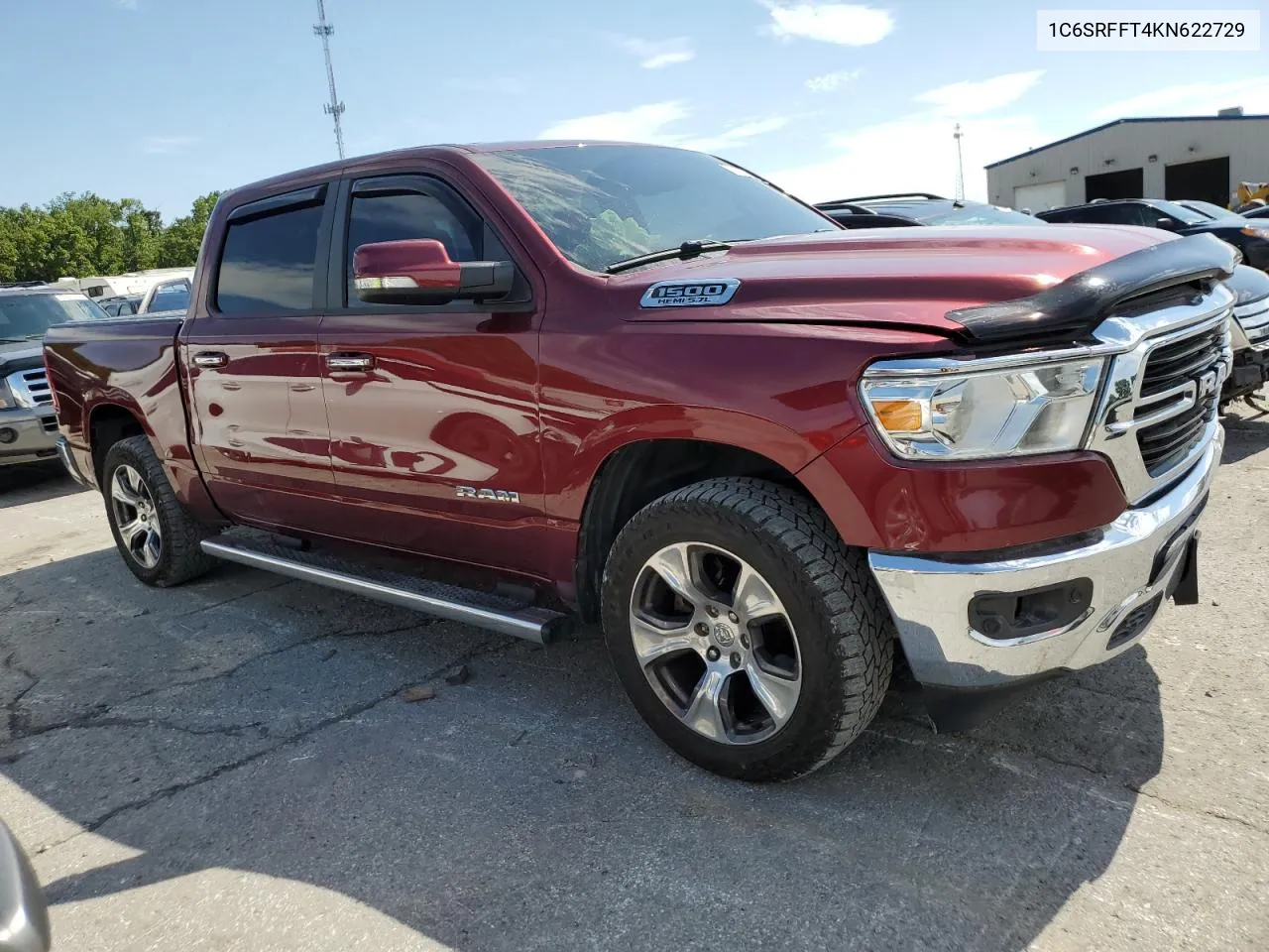 2019 Ram 1500 Big Horn/Lone Star VIN: 1C6SRFFT4KN622729 Lot: 61235634